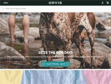 Tablet Screenshot of m.orvis.com